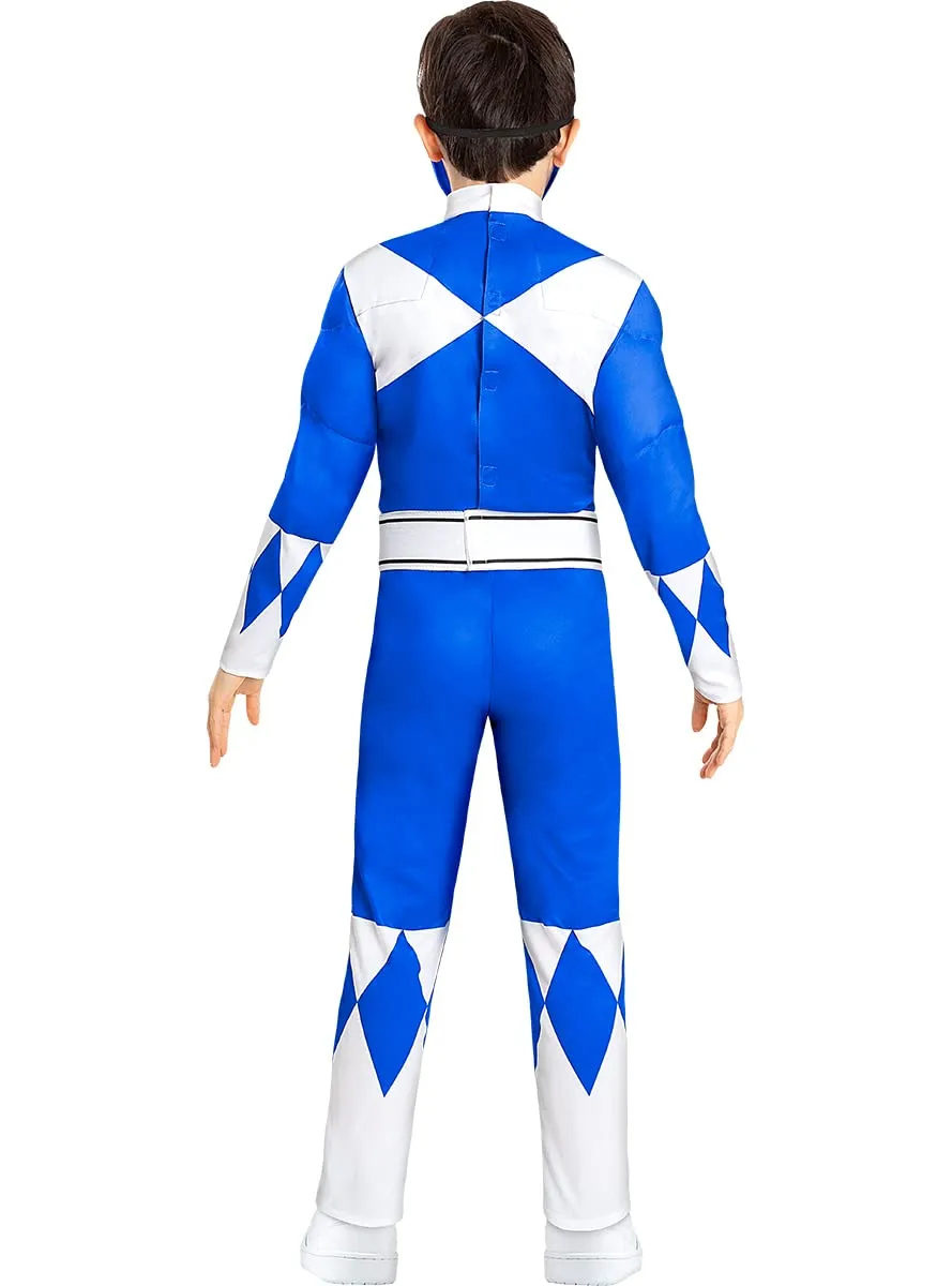 Funidelia Power Ranger Blu costume bambino 7-9 anni tuta