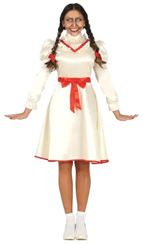 Guirca Bambola Maledetta costume bambina 14-16 anni bianco rosso