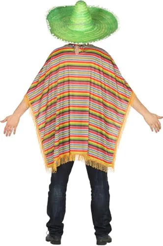 Guirca poncho messicano costume taglia unica