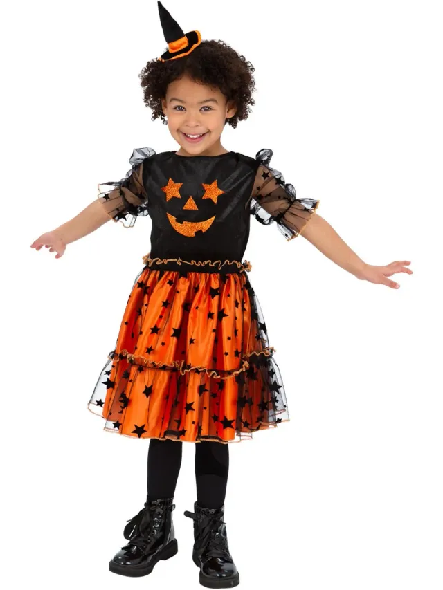 Smiffys Pumpkin Dress costume zucca bambina arancione