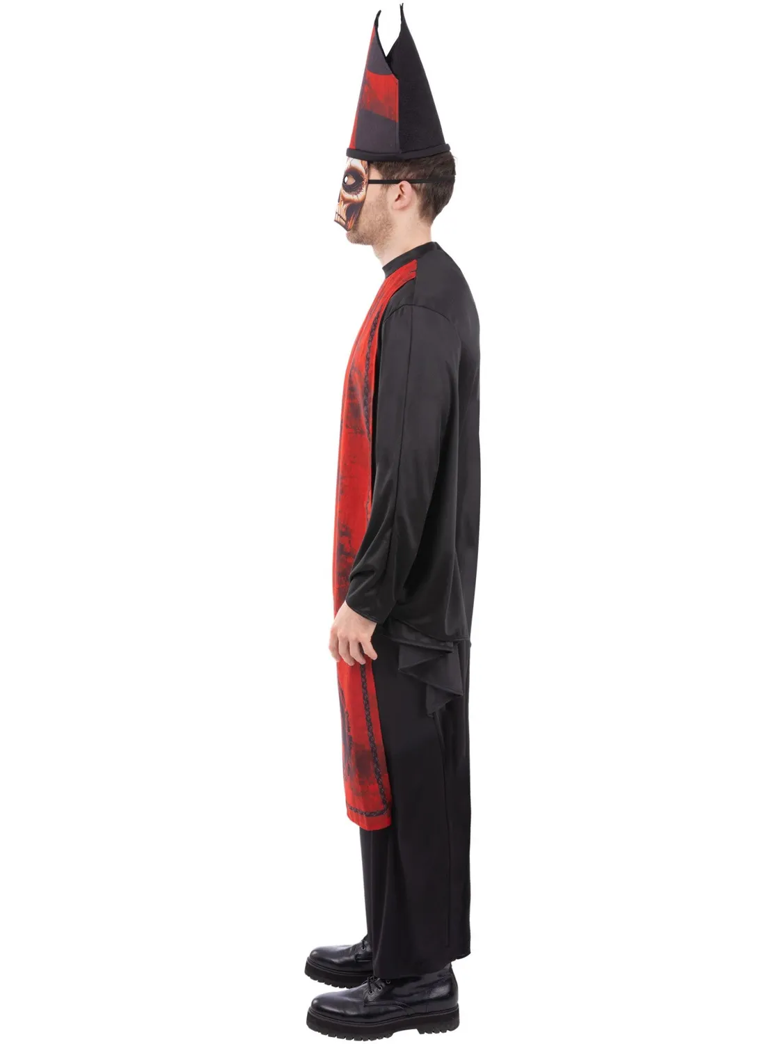Smiffys Cardinal Sin costume uomo nero M/L teschio