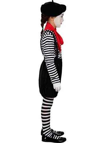 Funidelia Mimo costume bambina 5-6 anni nero circo