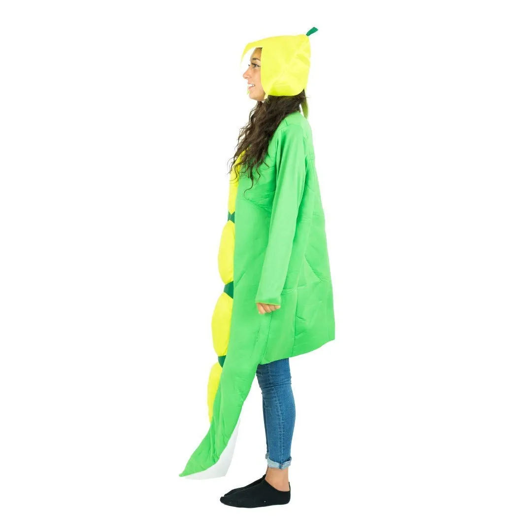 Bodysocks Pisello costume adulto baccello verde