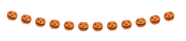 P'tit Clown 23527 ghirlanda zucche LED arancione 3 m