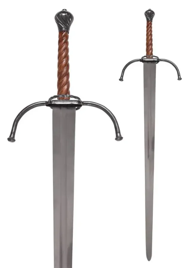 La Bottega di Merlino Spada Medievale a 2 Mani 122 cm EN45