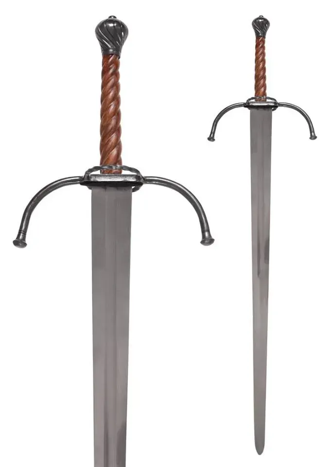 La Bottega di Merlino Spada Medievale a 2 Mani 122 cm EN45