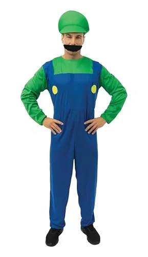 P'tit Clown Idraulico costume tuta verde taglia L