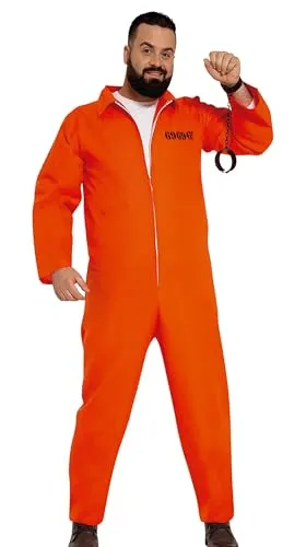 Guirca Carcerato 696969 costume arancione taglia 52-54 L