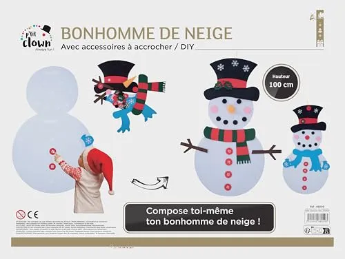 P'tit Clown Vegaoo Party albero Natale feltro 67x100 cm