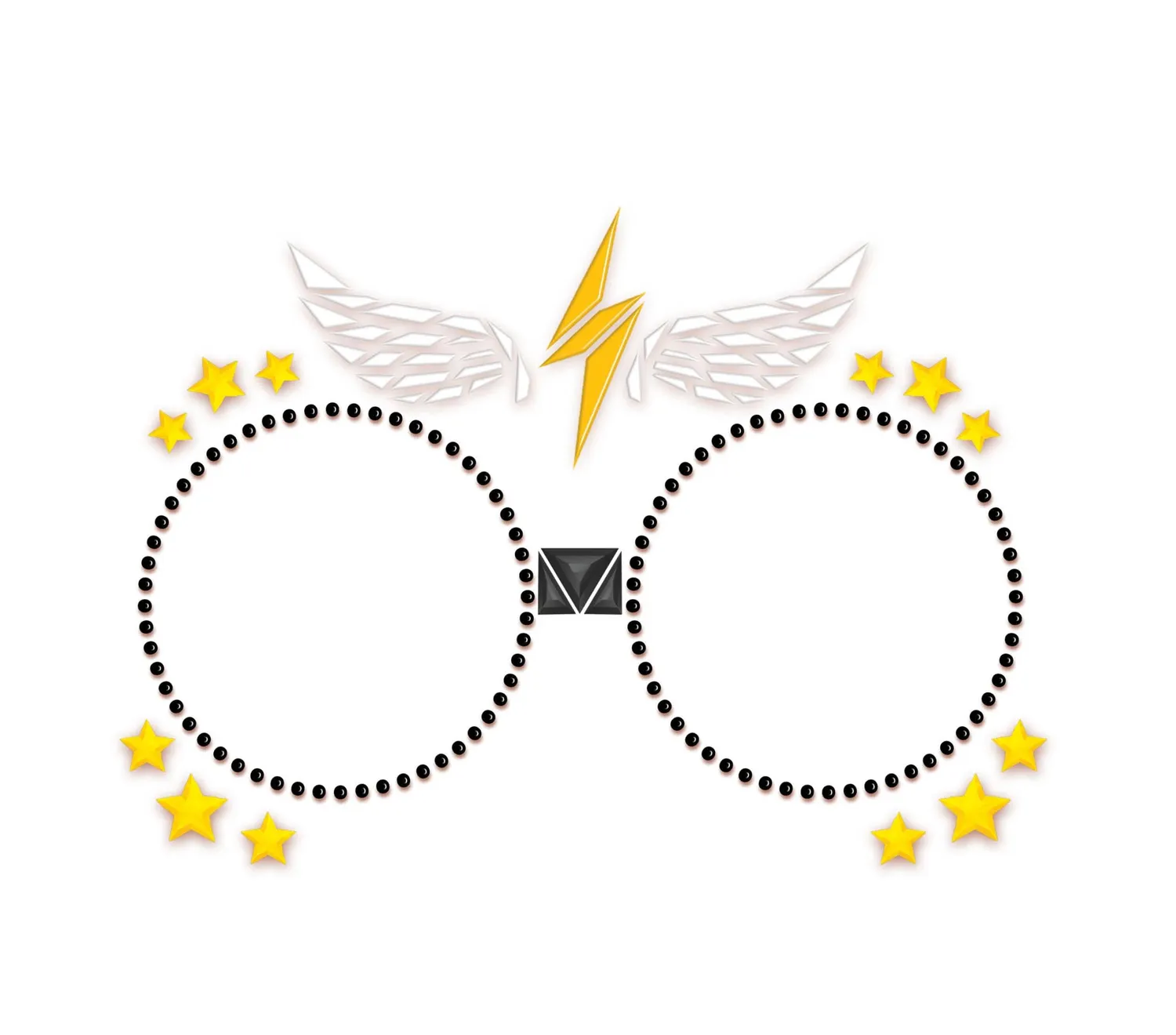 Guirca Harry Potter gemme viso adesive mago