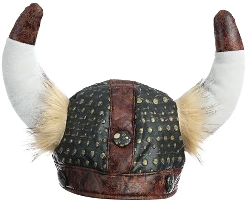 P'tit Clown 23286 casco vichingo adulto similpelle