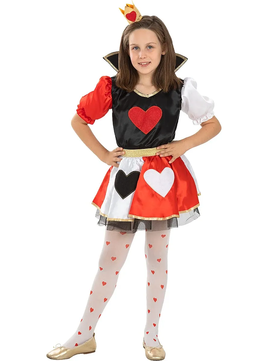 Funidelia Regina di Cuori costume bambina 3-4 anni rosso