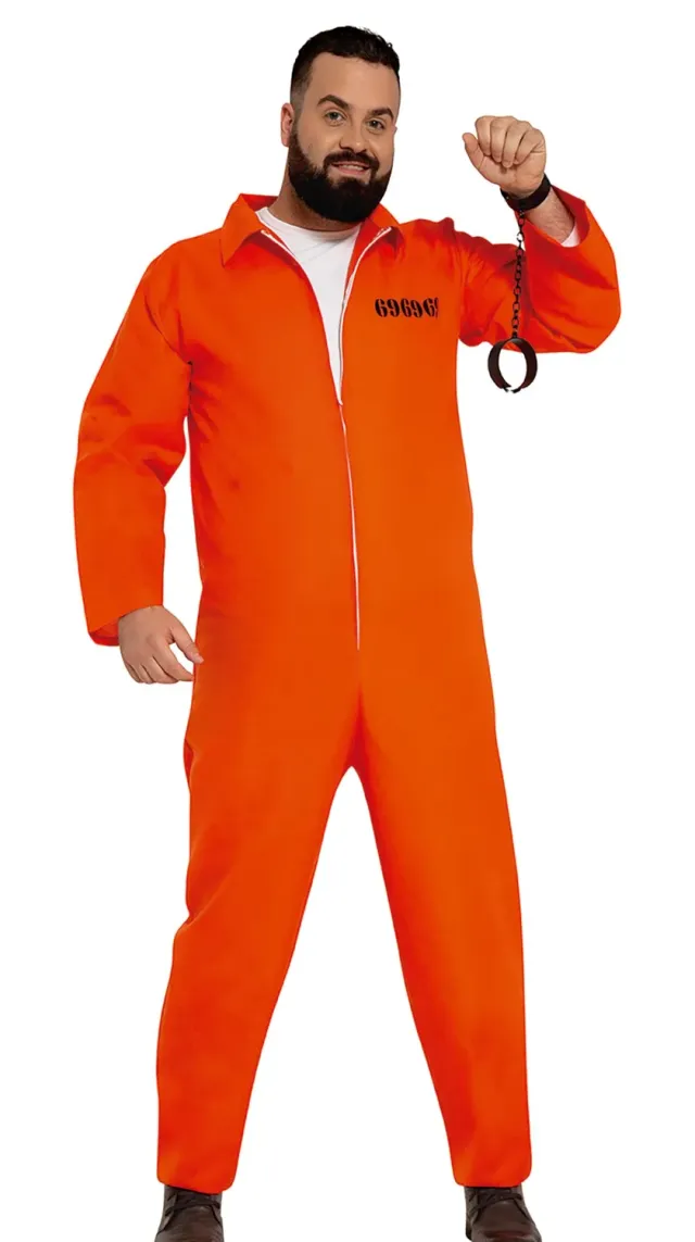 Guirca Carcerato 696969 costume arancione taglia 52-54 L