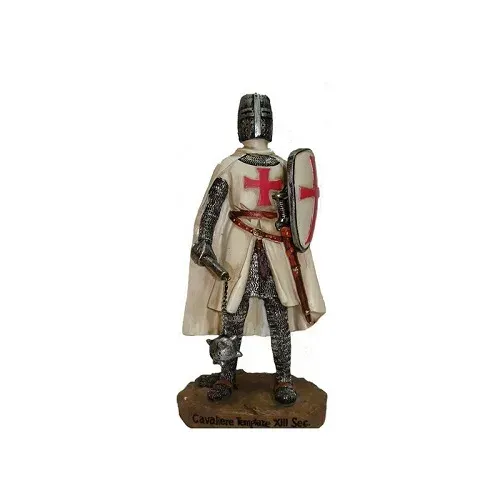 La Bottega di Merlino Cavaliere Templare statuetta 12 cm resina
