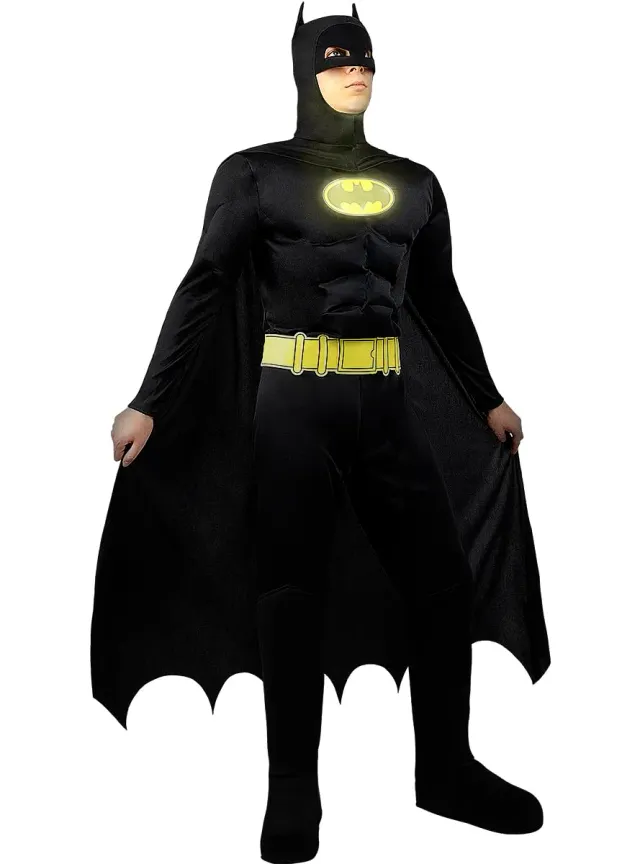 Funidelia Batman TDK Lights On Costume Uomo S Nero
