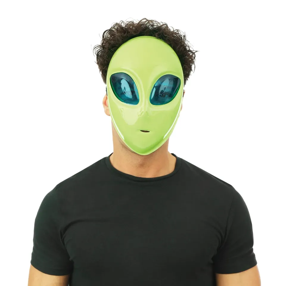 P'tit Clown 23854 maschera aliena verde adulto