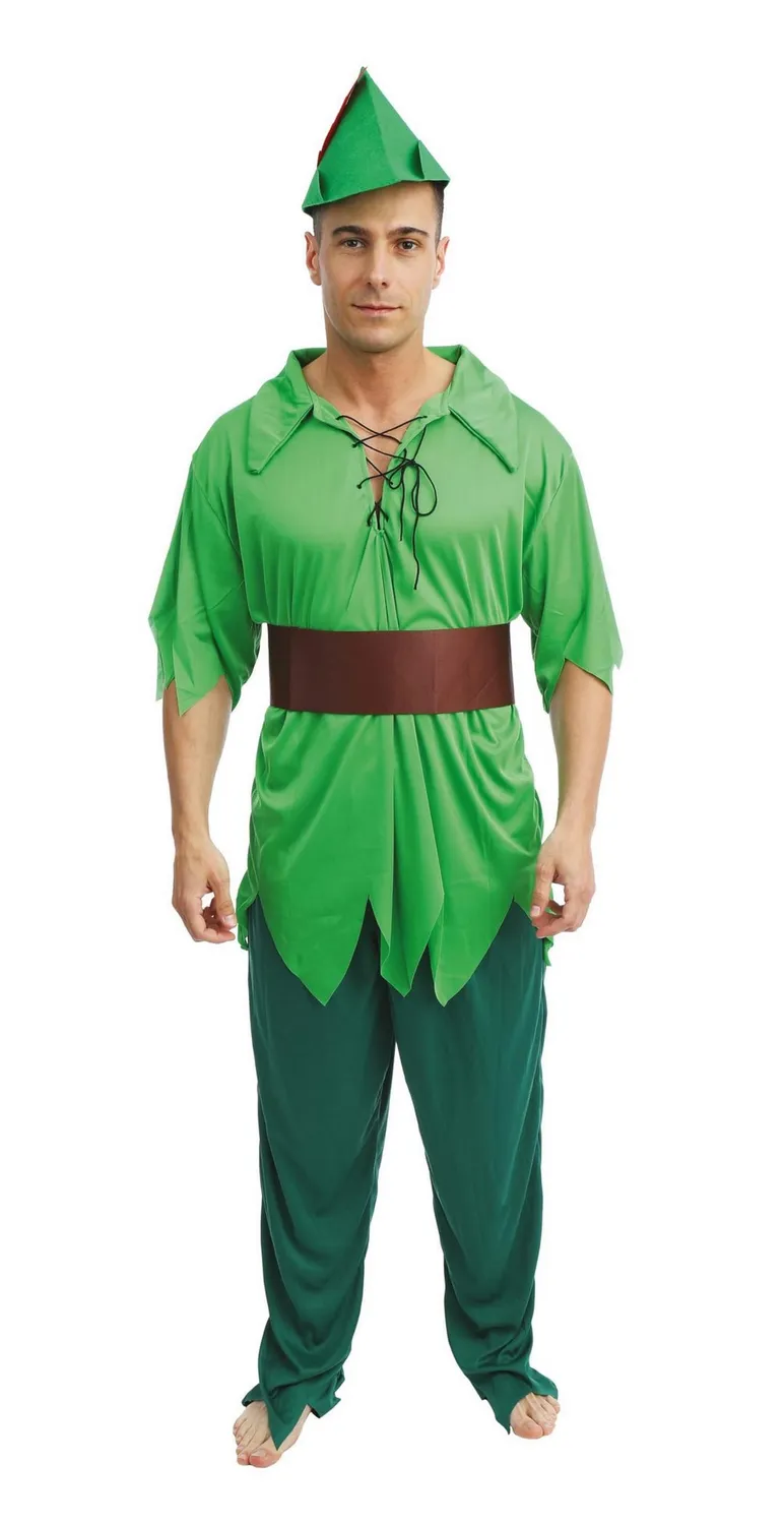 P'tit Clown Peter costume adulto verde Carnevale fiaba