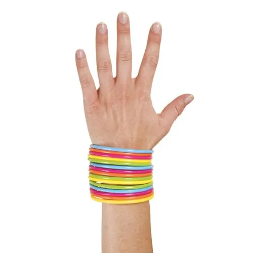 P'tit Clown 17538 Bracciali Plastica Multicolore 15 Pezzi