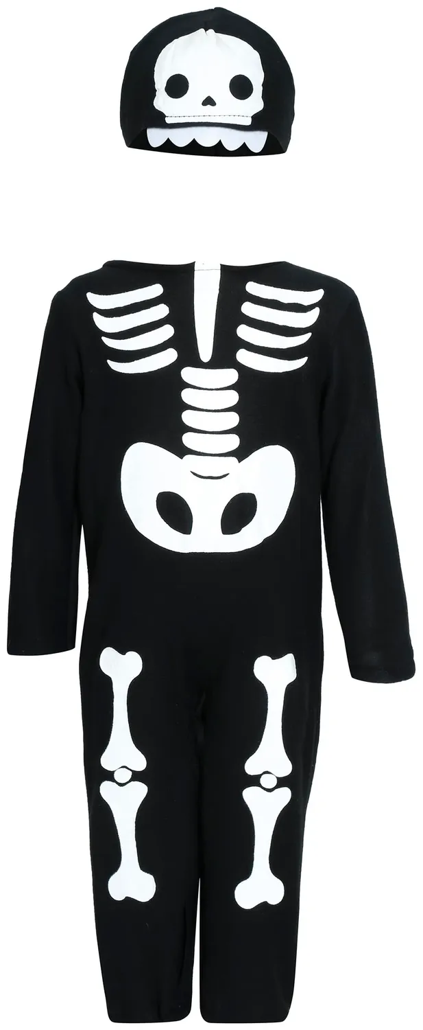 Fiestas Guirca costume scheletro neonato 12-18 mesi con cappello