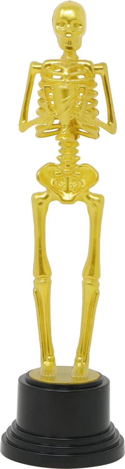 Fiestas Guirca Trofeo Scheletro Decorazione Oro 22 cm
