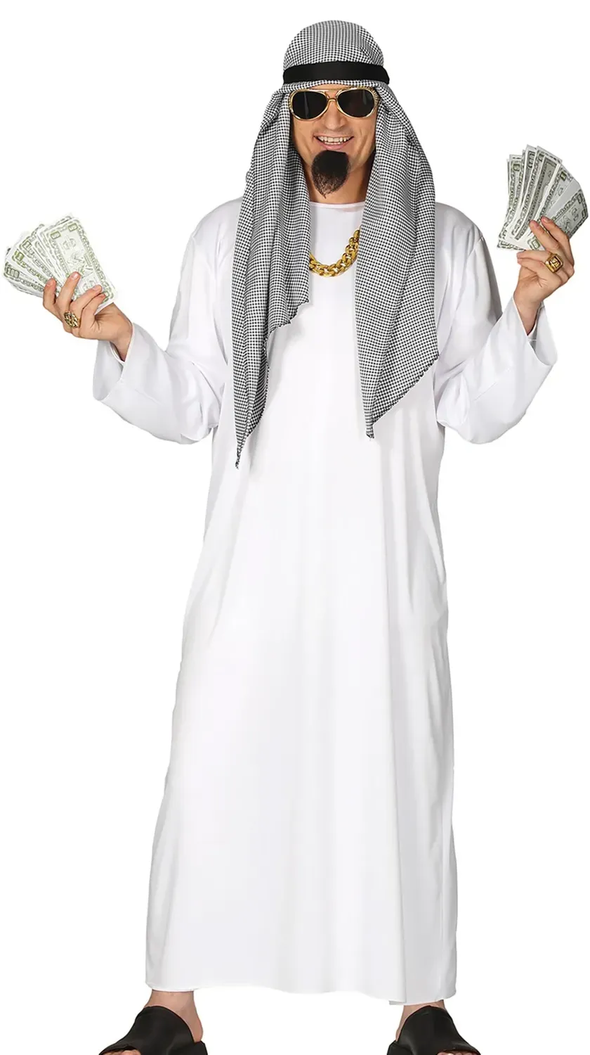 Fiestas Guirca Sceicco Arabo costume uomo L 52-54