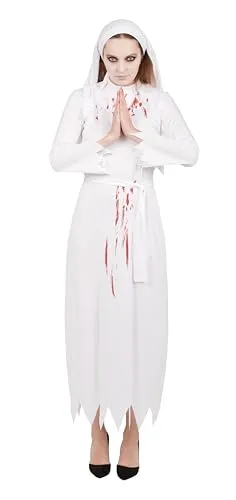 P'tit Clown Bloody Suora costume donna insanguinato Halloween