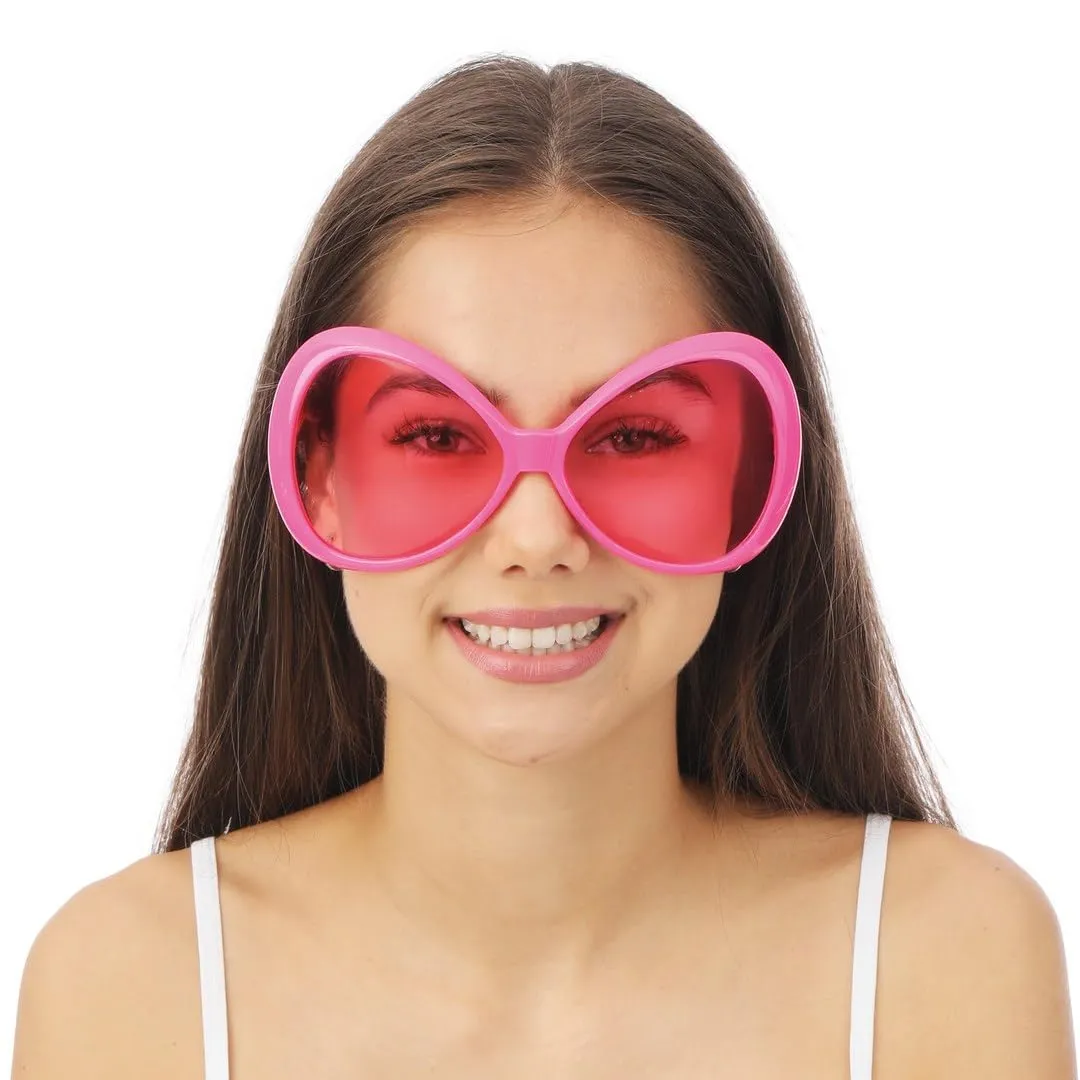 P'tit Clown 35065 occhiali mosca rosa plastica adulto