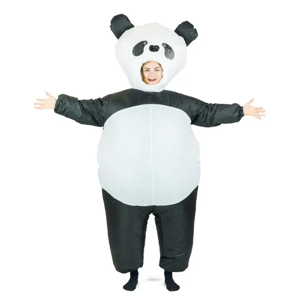 Bodysocks costume gonfiabile panda adulto con ventola
