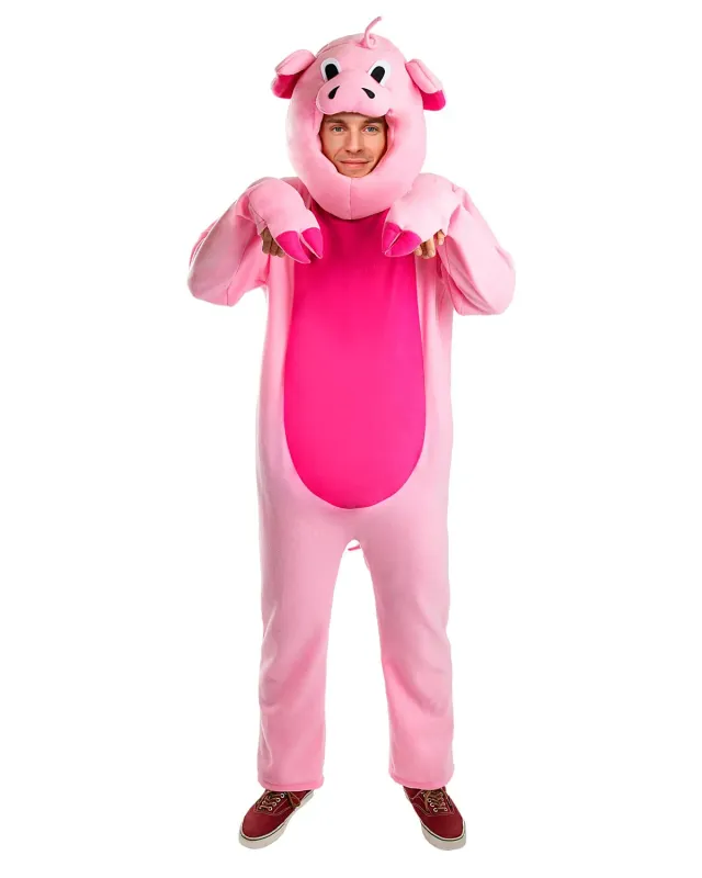 Funidelia Maiale costume adulto L con testa