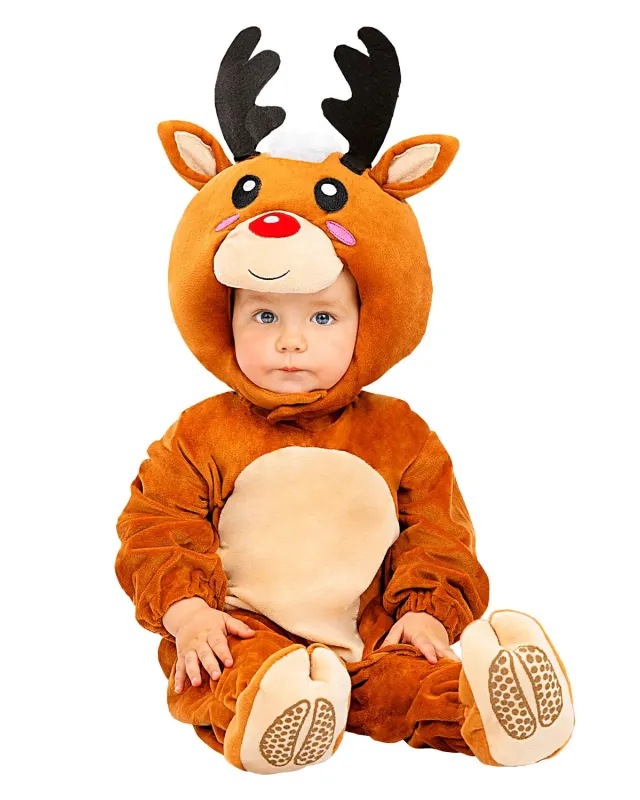 Funidelia Renna costume bambini tuta cappellino corna natale