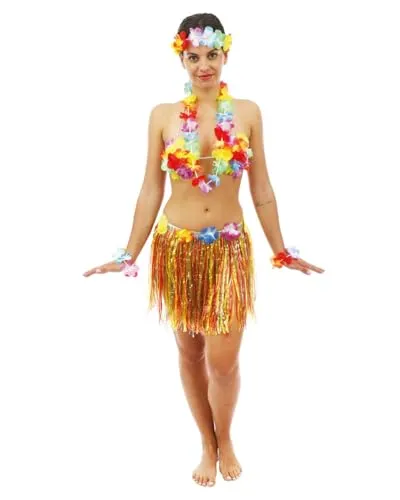 P'tit Clown Hawaiana gonna 80 cm multicolore fiori