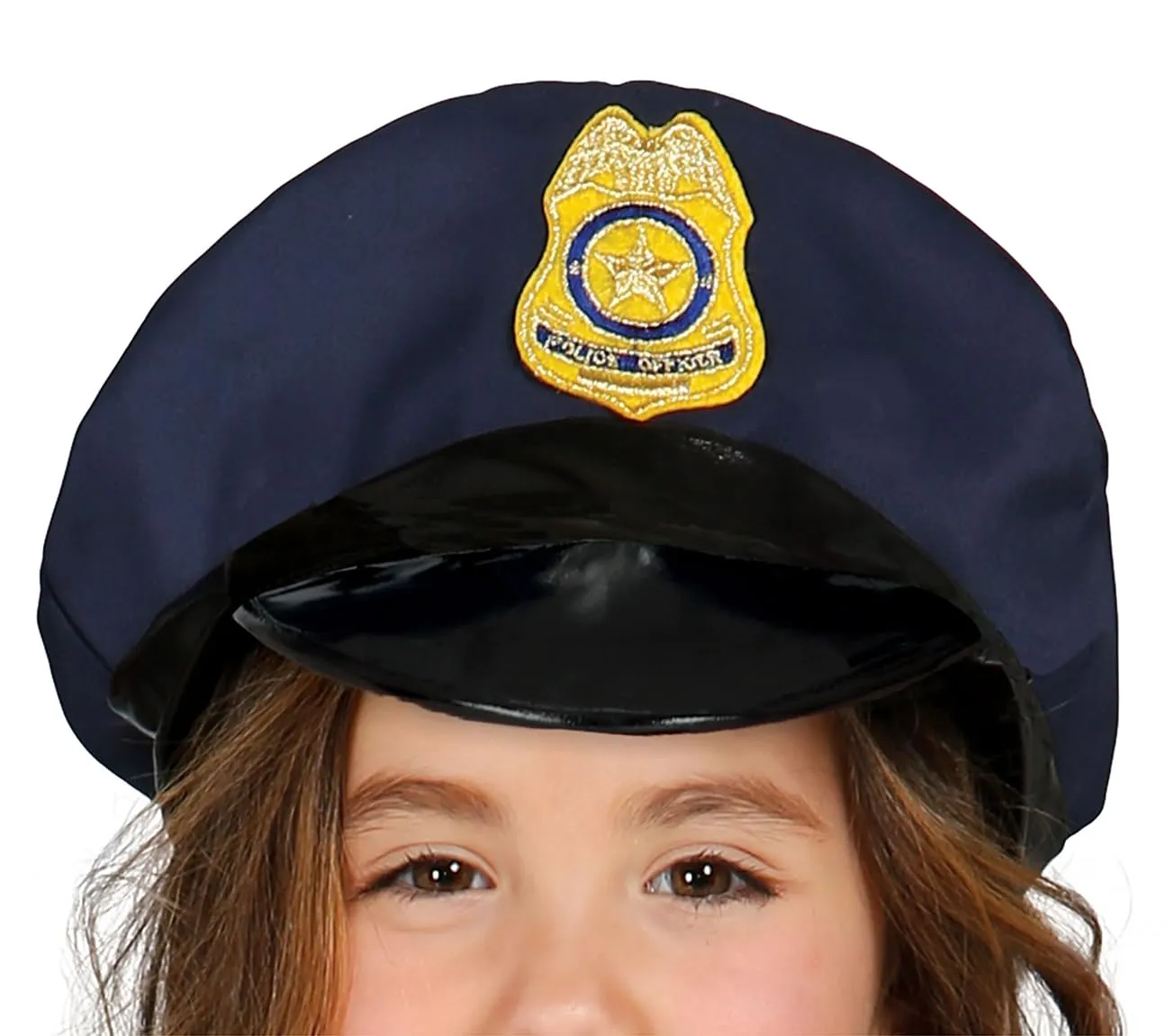 Guirca Poliziotta blu oro costume bambina 7-9 anni