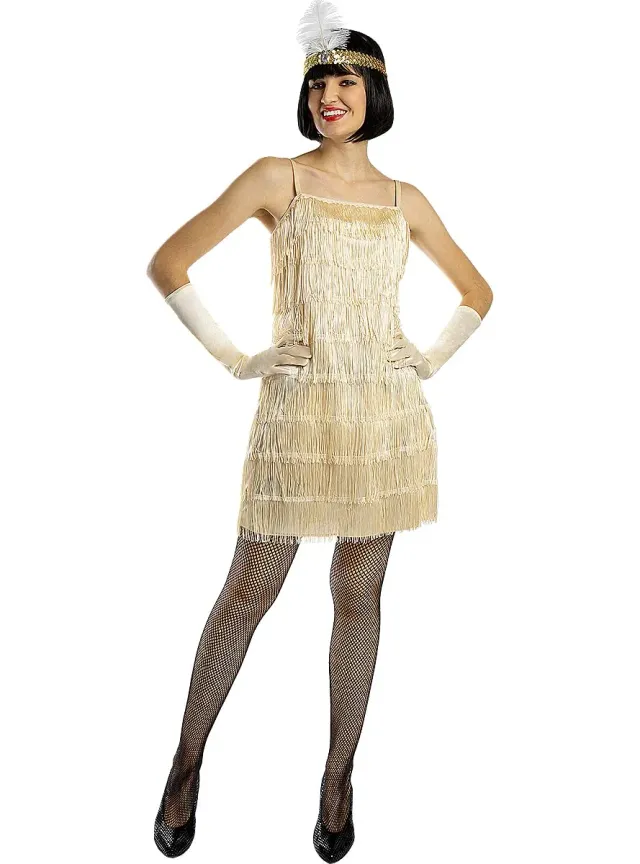 Funidelia Charleston Anni 20 Costume Donna XS Dorato