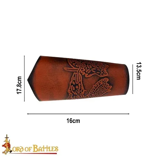 La Bottega di Merlino Celtic bracciali pelle di bufalo motivo celtico