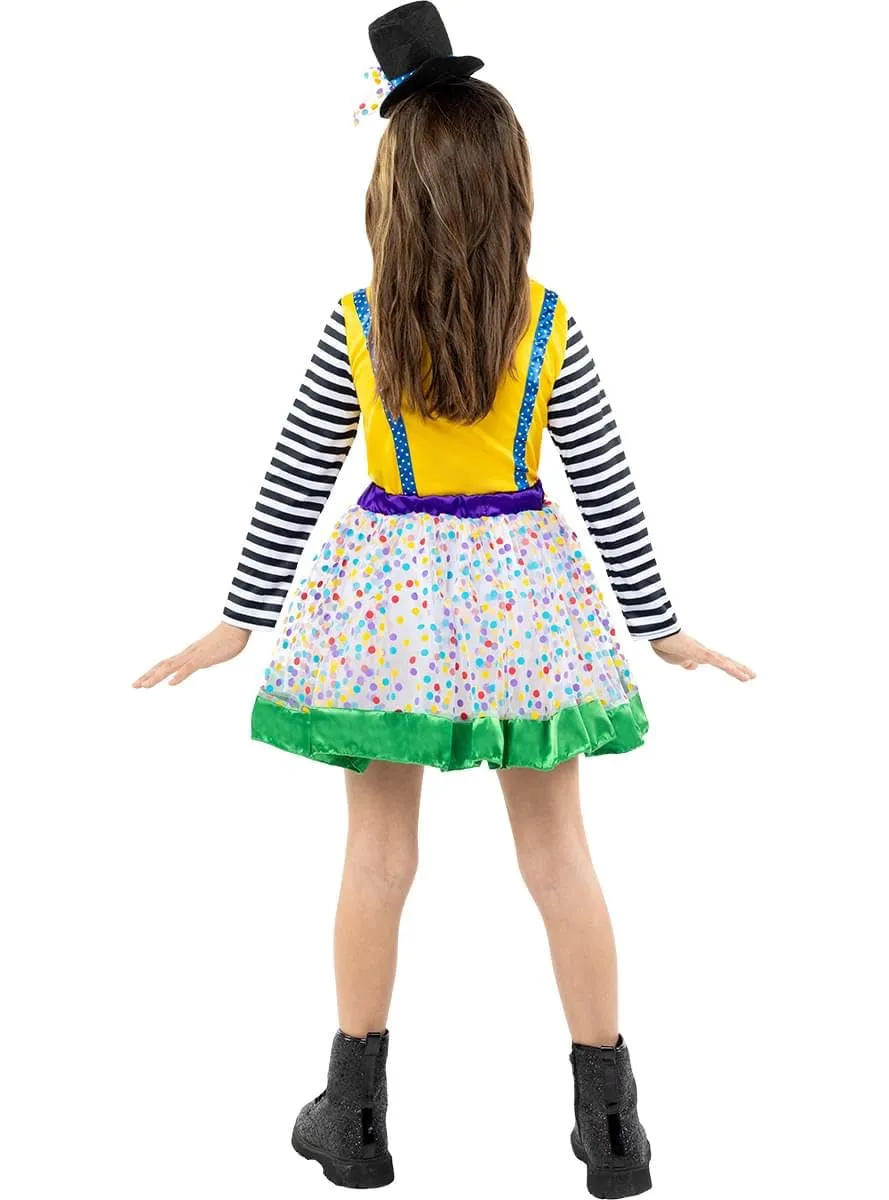 Funidelia Costume Clown Deluxe Bambina 3-4 Anni Giallo