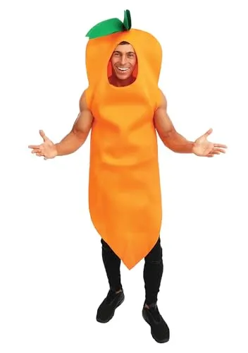P'tit Clown Carota costume adulto taglia unica arancione