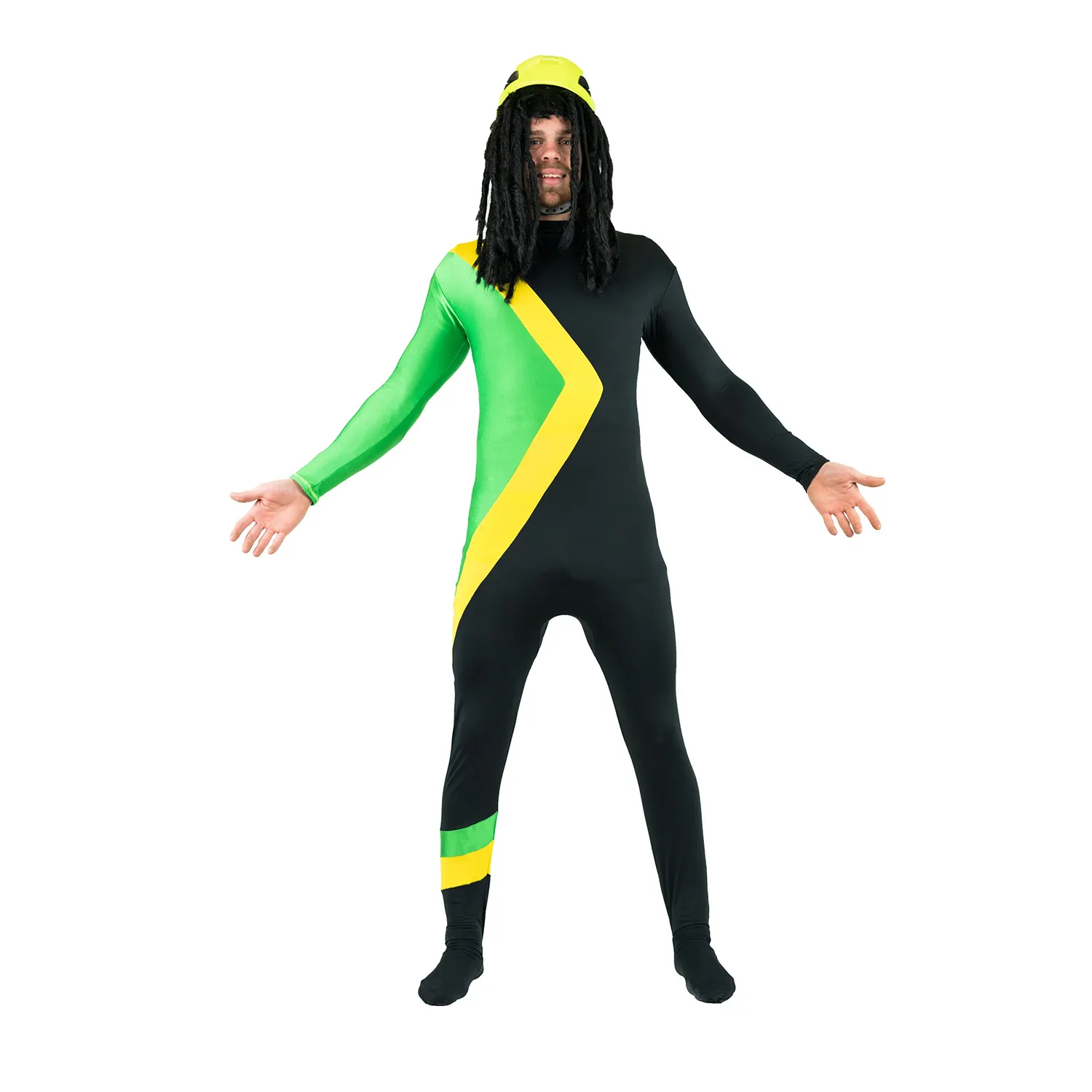 Bodysocks Cool Runnings Bobsled costume taglia unica elasticizzato