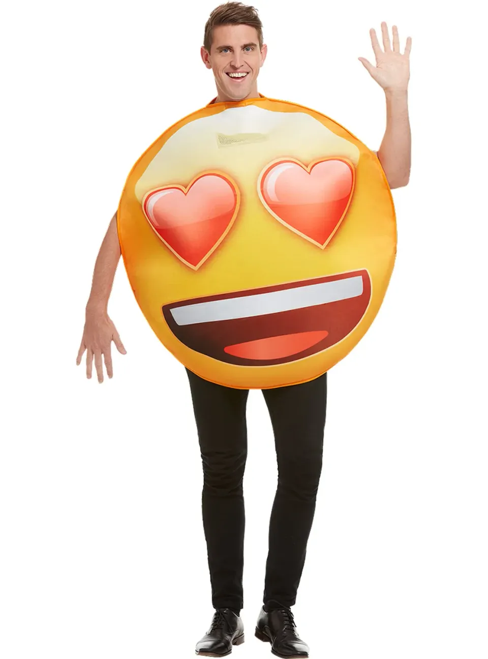 Funidelia Costume Emoji Cuori Giallo Unisex Standard