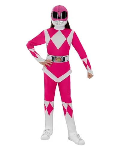 Funidelia Costume Power Ranger Rosa Bambina 7-9 Anni