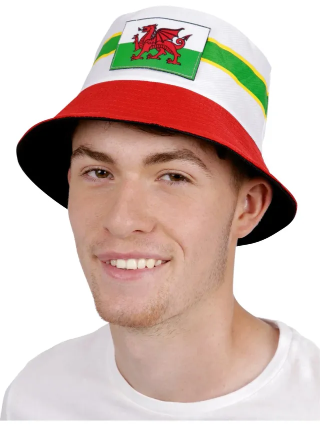 Smiffys Welsh cappello a secchiello drago