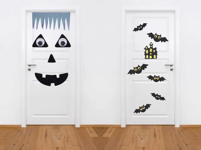 P'tit Clown decorazione porta Halloween fai da te modello casuale