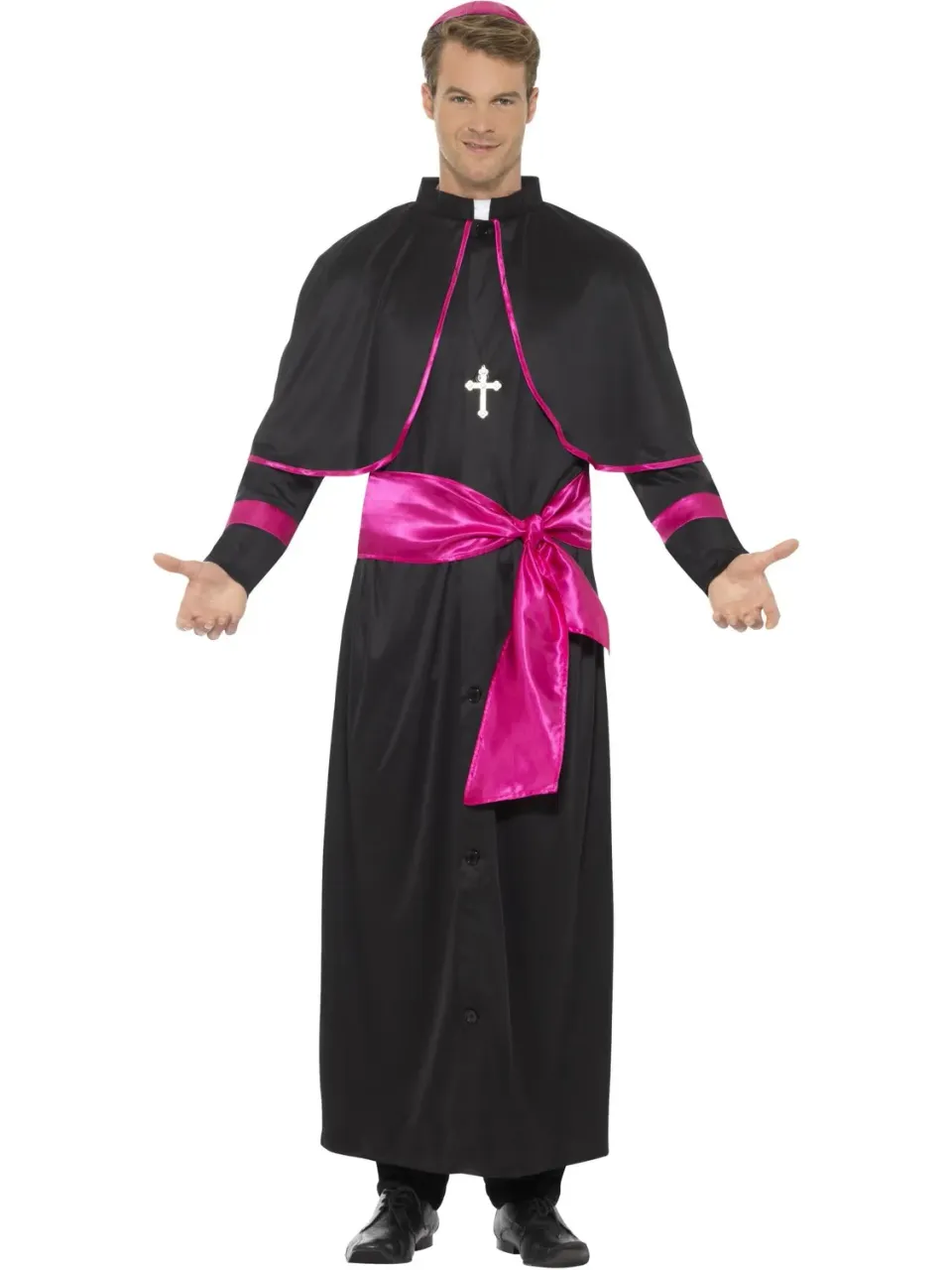 Smiffys Cardinal costume uomo nero taglia M religioso