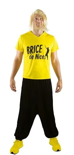 P'tit Clown Brice de Nice 84102 costume adulto taglia unica giallo