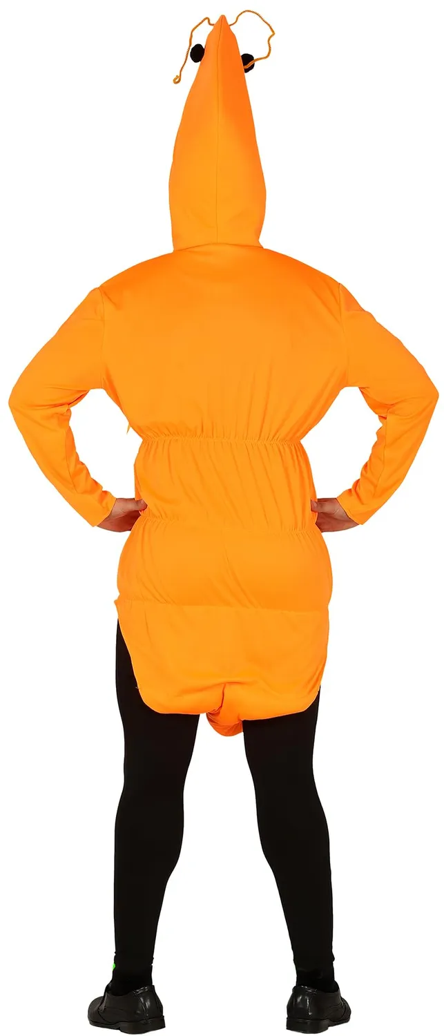 Guirca Costume Gambero Adulto 52-54 con cappuccio e coda