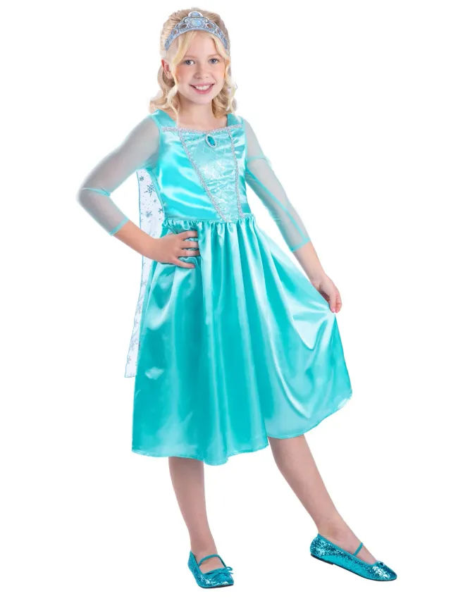 Smiffys Ice Princess costume bambina teal 7-9 anni