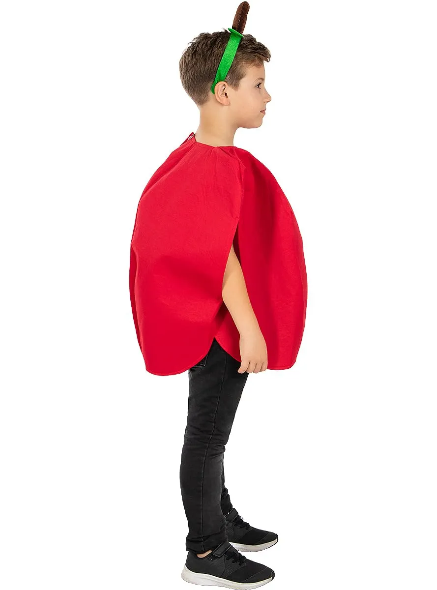 Funidelia Costume mela bimbo rosso tunica e cerchietto