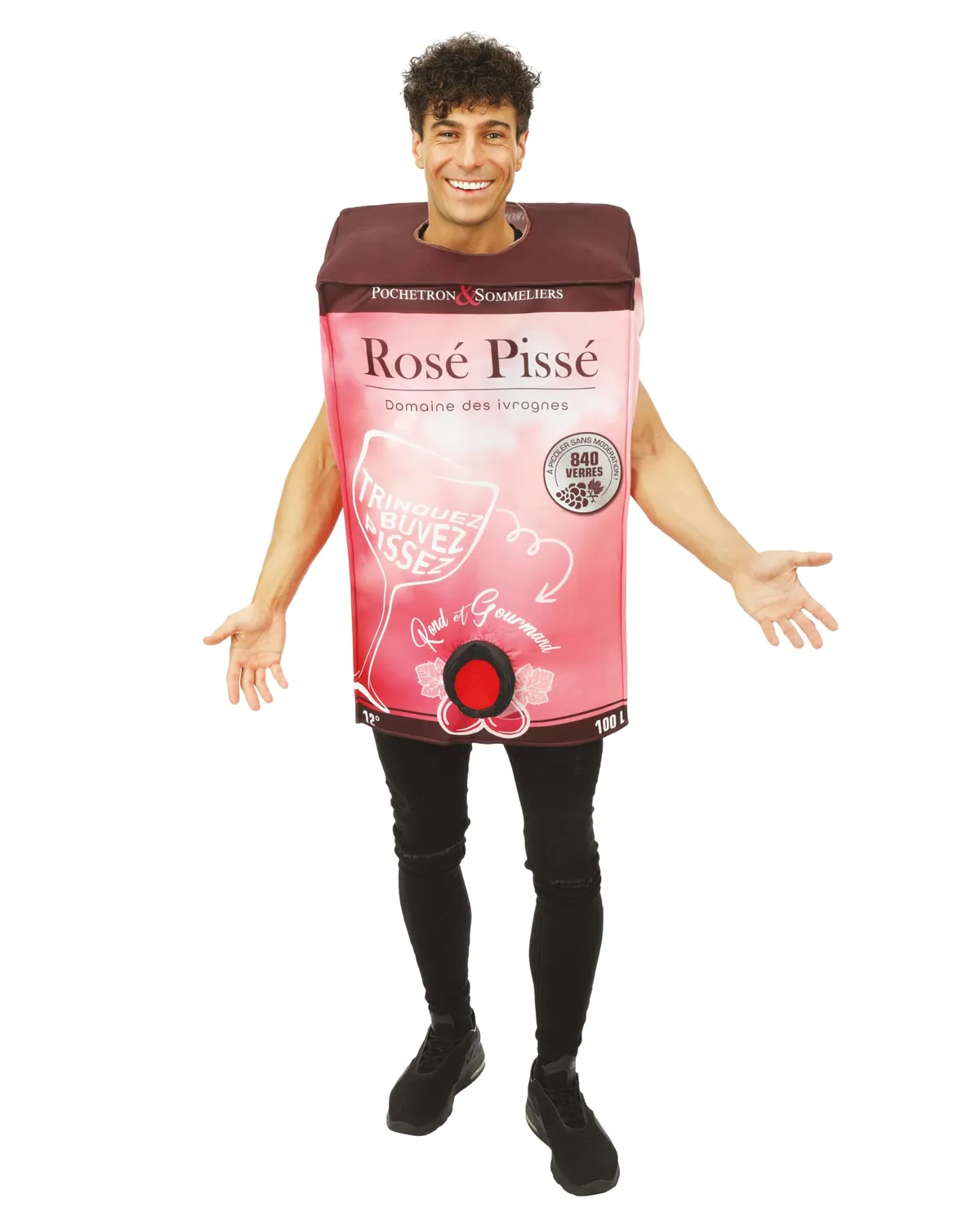 P'tit Clown Bottiglie Super Pastis costume adulto taglia unica