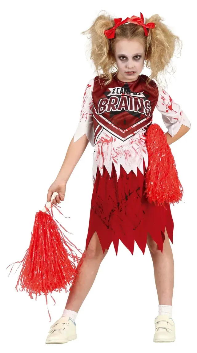 Guirca Cheerleader Zombie costume bambina 7-9 anni
