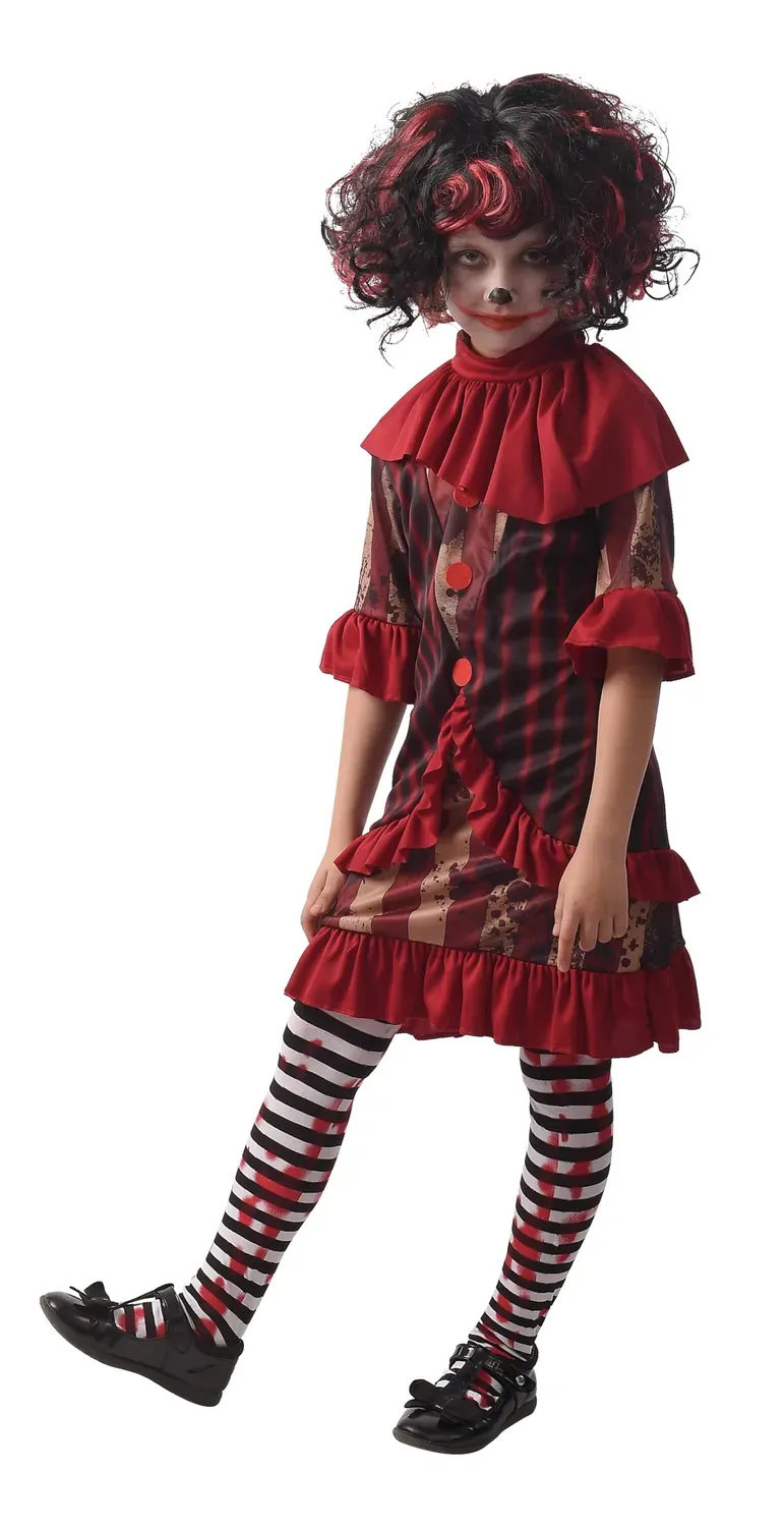 P'tit Clown clown killer costume bambina 10-12 anni