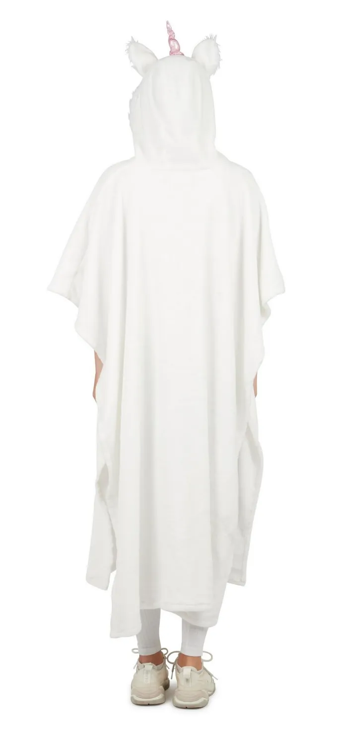 P'tit Clown 97004 Poncho Bianco Adulto Carnevale